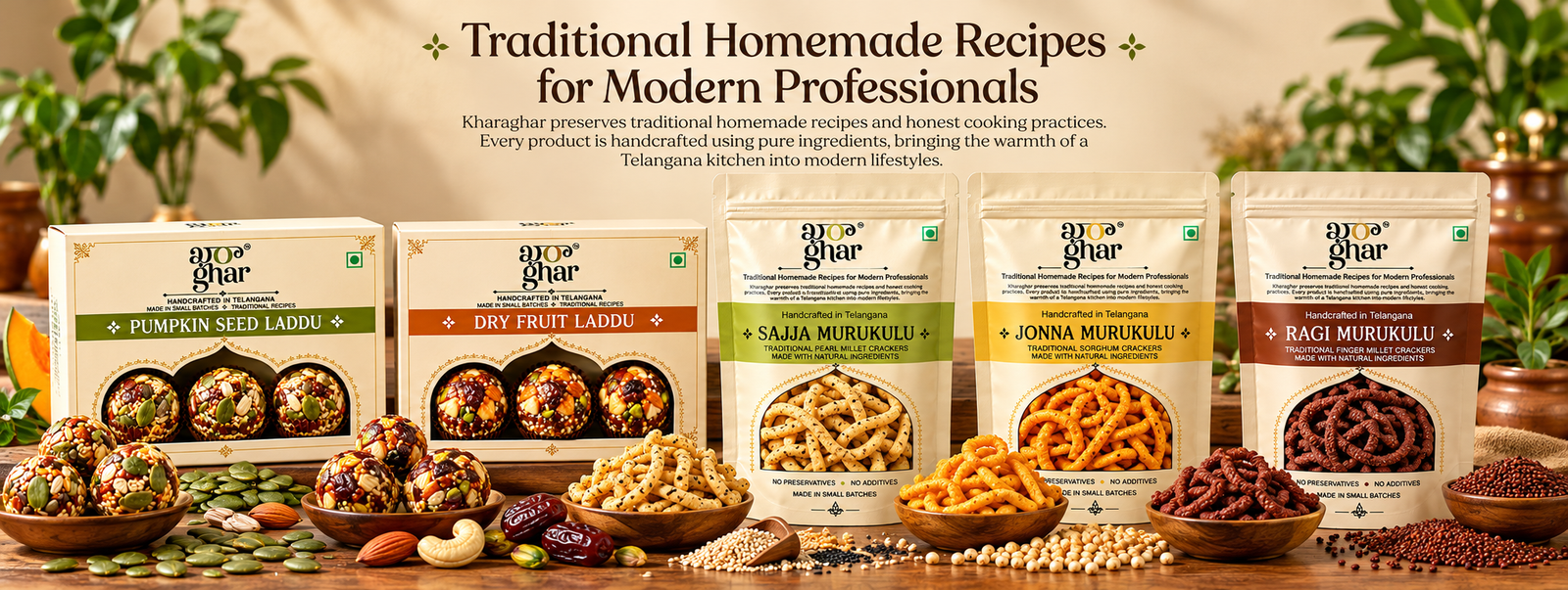 Traditional Telangana Snacks Display